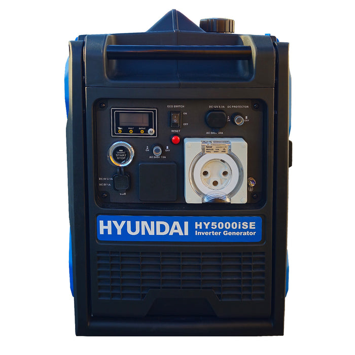 Hyundai HY5000iSE 6.8kVA Inverter – Electric Start