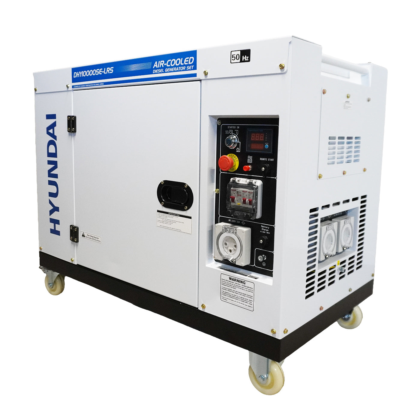 Hyundai DHY10000SE-LRS - 10kVA Generator — Generator Warehouse