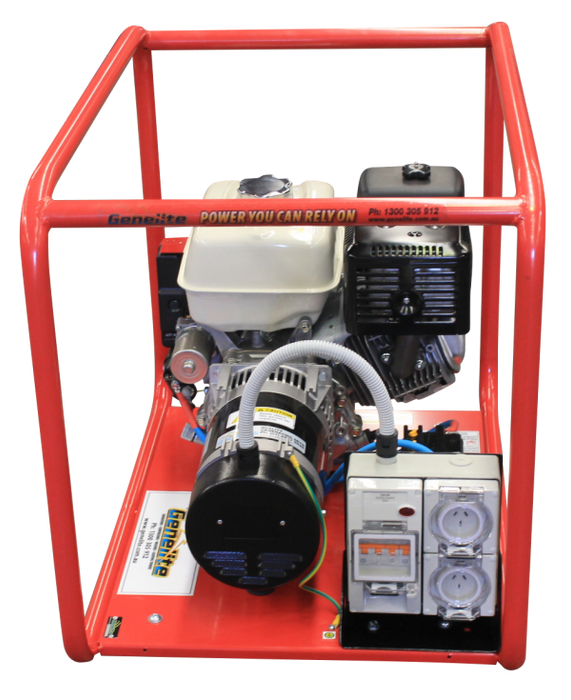 Genelite GH5000EH 6kVA Honda with Electric Start Hire Spec