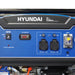 Hyundai HY7000LEK Panel and Outlet View