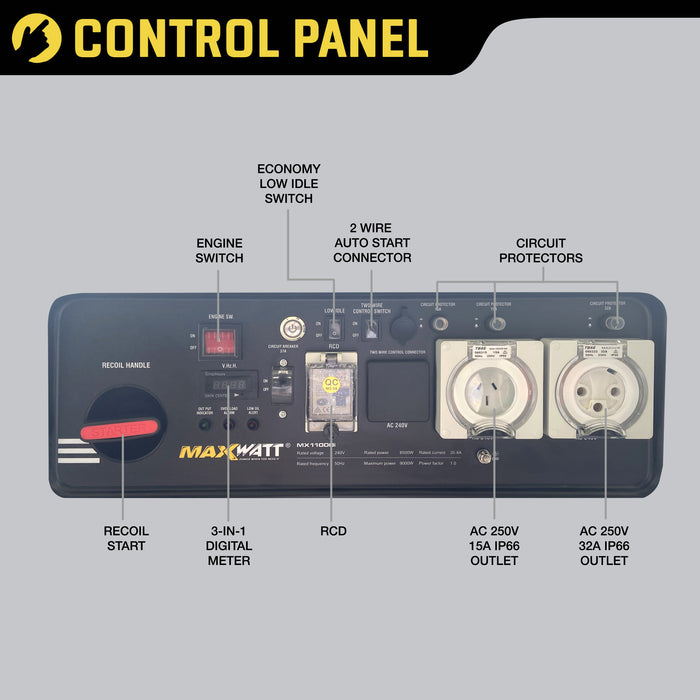 MAXWATT MX11000I CONTROL PANEL
