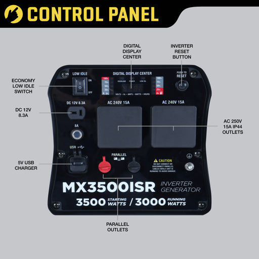 MAXWATT MX3500ISR CONTROL PANEL