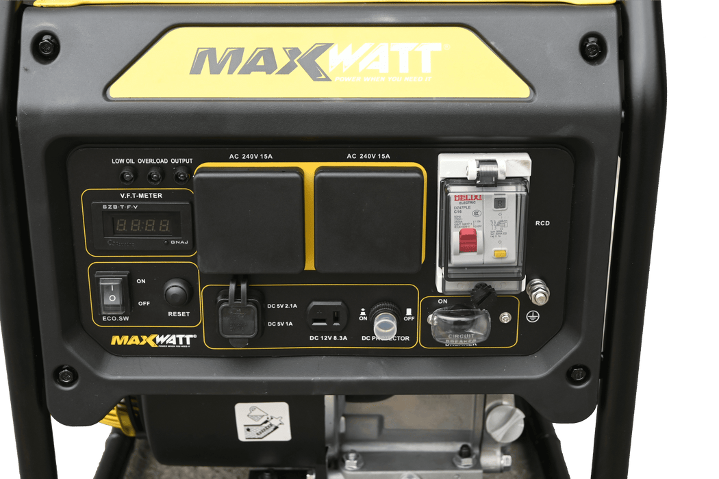 MAXWATT MX4000I CONTROL PANEL CLOSEUP