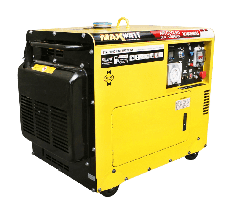 MAXWATT MX6000DAS 6kVA (5000W) Auto Start Diesel Generator