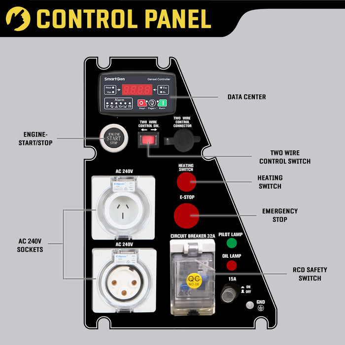 MAXWATT MX8500SD CONTROL PANEL
