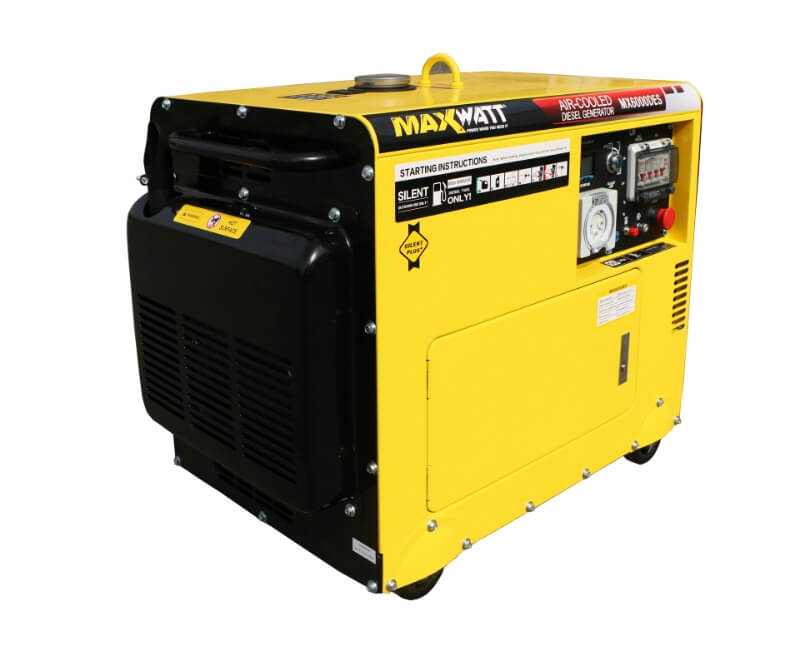 MAXWATT MX6000DES 6kVA (5000W) Diesel Generator
